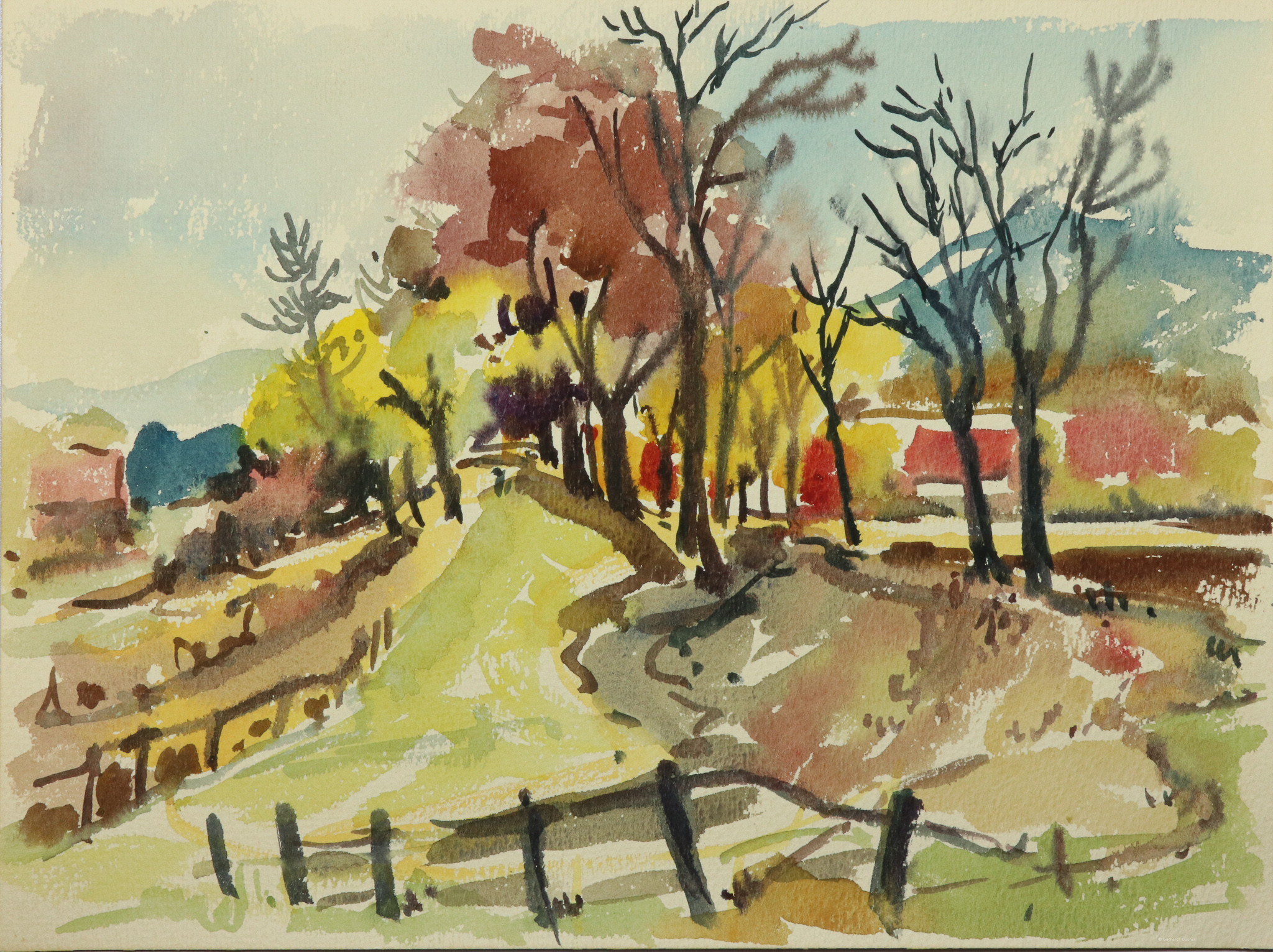 Landschaft mit Bäumen